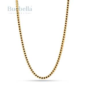 Cadena de Tenis de Plata de Ley 925 Chapada en Oro de 14K con Moissanita de 5mm, Estilo Hip Hop, Joyería Fina para Hombre - Product Image 3
