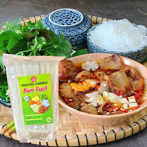 Fideos de Arroz Frescos Nhat Huong de Alta Calidad, Marca Privada OEM, 300g, Certificación FSSC, No Pegajosos, Cocina Instantánea, Bolsa de Arroz - Product Image 5