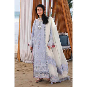 คอลเลคชั่น Qalamkar Sahil Luxury Lawn '26 รุ่นหรูหราทรงเอไลน์ ZAYNA TC-1559 SA-08 - Product Image 1