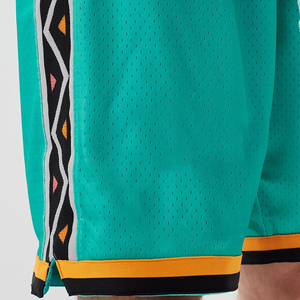 Short en maille de basket-ball classique pour hommes Broderie de vêtements de sport en coton écologique Poches solides Option vierge à bas prix disponible - Product Image 6