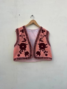 Suzani Work Mujeres Chaqueta Corta Abrigo, Nueva Llegada India Mujeres Chaqueta - Product Image 6