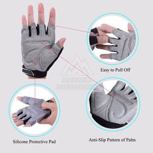 Nouveau design de gants d'haltérophilie demi-doigts gants de fitness avec support de poignet - Product Image 3