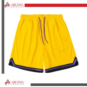 Short de basketball décontracté en maille respirante pour adultes avec logo personnalisé pour hommes - Product Image 6