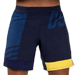 Shorts MMA professionnels au meilleur prix avec logo personnalisé, taille élastique, respirants, séchage rapide, shorts chauds pour la gym, le fitness et le jogging - Product Image 1