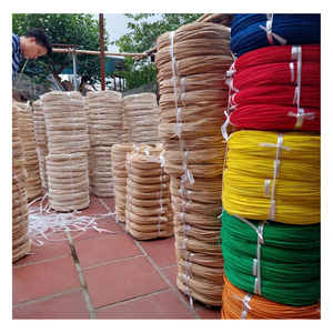 Las mejores ventas Material de núcleo de ratán natural/blanqueado varios tamaños 2mm 2,5mm 9mm palo de poste redondo para hacer muebles, artesanía - Product Image 6