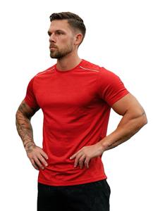 Ropa de entrenamiento para hombre, venta al por mayor, camiseta de manga corta para ropa de trabajo para hombre, Camiseta cómoda para hombre - Product Image 3