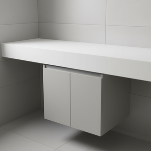 Meuble sous-vasque Vieste 60 cm gris perle à 2 portes - Product Image 3