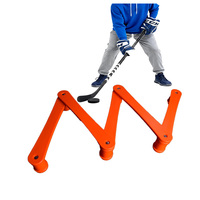 WIN-WIN - Equipo de Entrenamiento de Control de Disco de Hockey sobre Hielo de 7 Secciones de Plástico ABS, Herramientas de Maniobra con Palo de Hockey sobre Hielo, Ayudas para Jóvenes S001/2