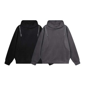 OEM fabricante de alta calidad 100% algodón lavado ácido Sudadera con capucha Streetwear suéter piedra lavado Vintage sudaderas con capucha básicos - Product Image 3