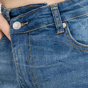 กางเกงยีนส์ขาสั้นของผู้หญิงกางเกงขาสั้นสำหรับผู้หญิงกางเกงขาสั้นสไตล์ล่าสุดมีโลโก้ออกแบบได้ตามต้องการ - Product Image 6