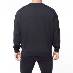 Produits les plus vendus Sweat-shirts pour hommes en coton mélangé brodé, écologiques, en molleton, à manches longues, décontractés, style streetwear, automne 2024 - Product Image 2