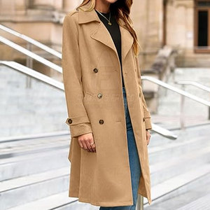 Manteau en daim pour femme, respirant, doux, confortable, coupe décontractée, streetwear, usage quotidien, manteau en duvet - Product Image 4