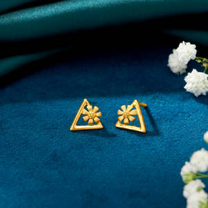 Pendientes de Oro Amarillo para Mujer - Turquesa, Diamante, Zirconia o Moissanita - Regalo de Compromiso - Product Image 1