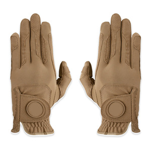 Guantes de golf al por mayor OEM proveedor de fábrica logotipo personalizado impreso duradero antideslizante agarre Cabretta cuero transpirable guantes deportivos - Product Image 1