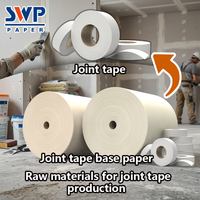 Papier de base pour ruban de joint en plâtre de gypse 140 g/m², rouleau géant en pâte de bois vierge non imprégnée pour la fabrication de ruban de joint pour cloisons sèches