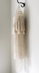 Pantalla de Lámpara de Macramé de Algodón de Estilo Bohemio de Alta Calidad, Ecológica, Tamaño Personalizado, Decoración del Hogar, Lámpara Colgante - Product Image 2