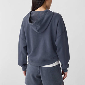 Venta caliente 100% algodón French Terry Oversized Pullover Hoodie transpirable Loose Fit Blank Hooded Heavyweight Winter Front - Product Image 5