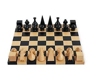 <b>Wooden</b> <b>chess</b> <b>board</b> with modern design elements built to blend with contemporary furniture while still offering full function - Product Image 5