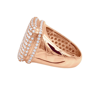 Men's Trend Hip Hop <b>Ice</b> Out VVS Moissanite Fully Studded Diamond <b>Ring</b> With Luxury Costume Jewelry - Product Image 2