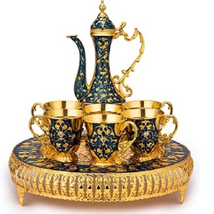 New Arabic Metal <b>Turkish</b> <b>Coffee</b> Making Pot With Black Handle Used on Gas for Boiling Water <b>Coffee</b> Tea Serving Pot - Product Image 3