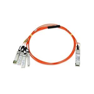 Câble optique actif QSFP 4X10G AOC 3M, fibre optique, 40G QSFP vers 4 SFP Plus - Product Image 1