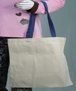 Bolsa de Tela de Algodón Orgánico 100% con Logotipo Personalizado, Cierre de Cremallera Ecológico, Botón, Reutilizable, Promocional, Única - Product Image 1