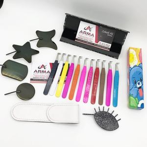 Pinzas de aislamiento de 90 grados brillantes Pinzas de extensión de pestañas de acero inoxidable con diseño y logotipo CNC personalizados - Product Image 5