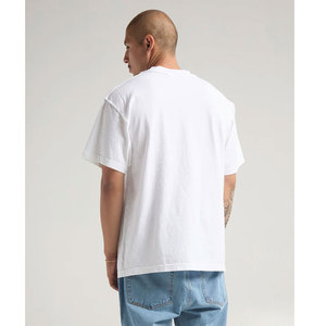 Logo surdimensionné col rond à manches courtes T-Shirt hommes gris décontracté hauts surdimensionné chemise rue Hip Hop lettre impression T-Shirt - Product Image 6