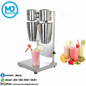 Heavybao Double Moteur En Acier Inoxydable Commercial Smoothie Malt Blender Milkshake Machine pour Faire Du Thé Au Lait Et Du Thé Aux Fruits