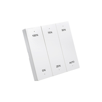 Sistema de Iluminación Inalámbrico Inteligente Zigbee 3.0 con Control Remoto, Interruptor de Pared Inteligente de 3 Canales y 6 Teclas, Regulador de Intensidad AC