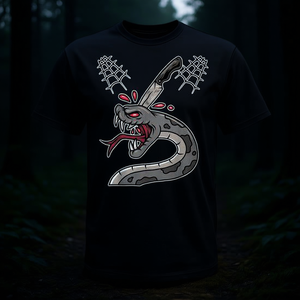 Camiseta Coleccionable de Serpientes para Amantes de los Cuchillos, Ropa Promocional Premium - Product Image 3