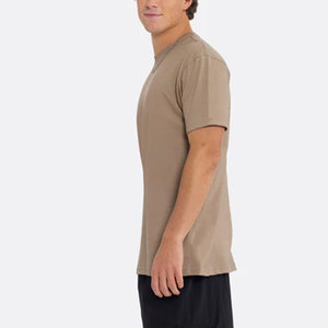 T-shirt uni en coton/polyester 6.0 oz, poids lourd, respirant, séchage rapide, moins cher, pour hommes - Product Image 2