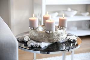 Set of 3 Aluminum Tall T Light Candlestick Holders Wedding <b>Floor</b> Table Centerpiece Lighting <b>Wax</b> Pillars for Home Event Decor - Product Image 5