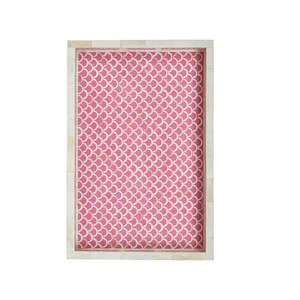 Bandeja de servicio con incrustaciones de hueso al por mayor, precio de venta completo de la India, bandeja de servicio con incrustaciones de hueso para mesa de centro, bandeja de servicio de encimera - Product Image 2