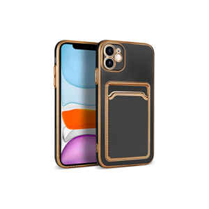 Étui Porte-Cartes en Silicone Premium Série MSRA Bark pour iPhone 11 – Coque Arrière Fine et Protectrice au Design Élégant (Style INS) Compatible 11 Pro - Product Image 1