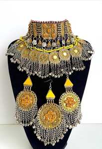 Haute qualité fait à la main personnalisé belle conception afghane Vintage bijoux pour adultes prix de gros afghan bijoux ensembles femmes - Product Image 2