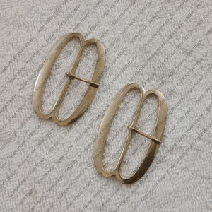 Hebilla de doble bucle Baldric 1600-1700 hebilla vikinga de latón Medieval logotipo personalizable de aleación de cobre bolsa chapada en acero de Zinc - Product Image 4