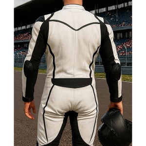 Combinaison de moto de style nouveau, réglable, professionnelle, de haute qualité, pour homme, en cuir véritable, combinaison de course pour moto - Product Image 4