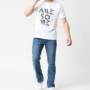 เสื้อยืดสตรีทแฟชั่นสำหรับผู้ชายทำจากผ้าโพลีเอสเตอร์/ ผ้าฝ้ายเนื้อนุ่มออกแบบโลโก้ได้ตามต้องการ - Product Image 2