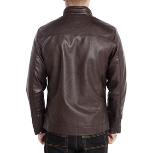 Haute qualité 100% coton remplissage coupe-vent en cuir de vachette respirant veste de vélo en cuir pour hommes - Product Image 2