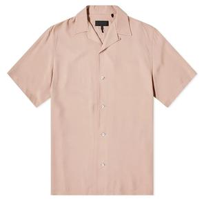 Camisas cubanas de algodón a la moda para hombre, camisas de cuello cubano de algodón Premium de manga corta, precio directo de fábrica, camisas cubanas amigables con MOQ - Product Image 3
