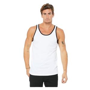 เสื้อกล้าม100% คอกลมผู้ชายผ้าคอตตอนสีพื้นเสื้อเดียวลำลองฤดูร้อนสีพื้นเสื้อวิ่งสไตล์บังคลาเทศขายส่ง - Product Image 1