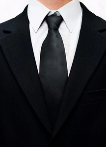 Personnalisation à la main Cravates et nœud maçonniques de couleur unie Tissus en polyester à séchage rapide de qualité supérieure ronpex - Product Image 3