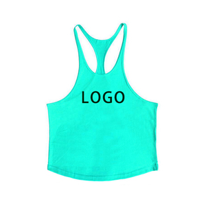 Hombres 100% algodón sin mangas músculo Stinger gimnasio Fitness Tank Tops sostenible ecológico fábrica entrenamiento Stringer transpirable - Product Image 4