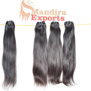 Sin procesar, sin enredos, cutícula alineada, cabello indio crudo, templo rizado, recto, virgen joven, paquetes baratos, cabello humano del vendedor - Product Image 4