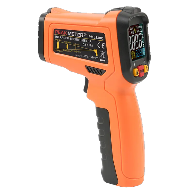 Peak Meter PM6530C Industrial /Thermometer Handheld Meter for Non-Contact and K Type Thermocouple Temperature Measurement