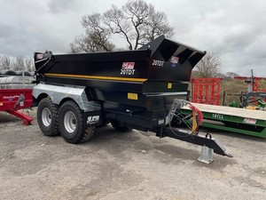 Wholesale New Track 7'X14' Dump <b>Trailer</b> 14K Tele 4' High Sid Farm <b>Trailer</b> Tractor Core Components Include Gear Motor Best Price - Product Image 2