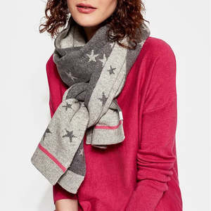 sportswear sustainable <b>scarves</b> customized design 100 percent <b>knitted</b> fans <b>scarf</b> double sided football scarfs oem services - Product Image 4