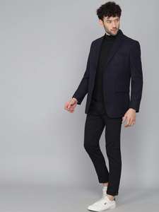 Blazer Azul Marino Elegante de la Mejor Calidad para Hombre, Casual y Formal, para Ceremonias y Eventos Especiales, Disponible a Precio de Descuento - Product Image 4