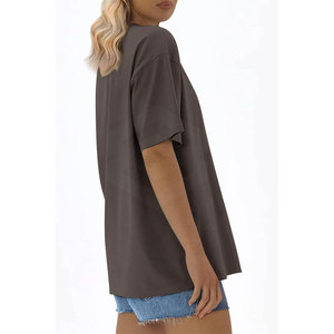 Camisetas Extra Grandes para Mujer, Corte Holgado, Verano, Ecológicas, 100% Algodón, Logotipo Personalizado, Alta Calidad, Venta al Por Mayor - Product Image 6